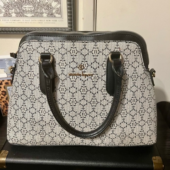 Nanette Lepore Black and Beige Satchel NWOT - Picture 7 of 16